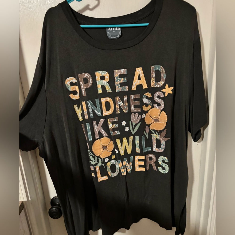 Arula Spread Kindness Like Wildflowers tee